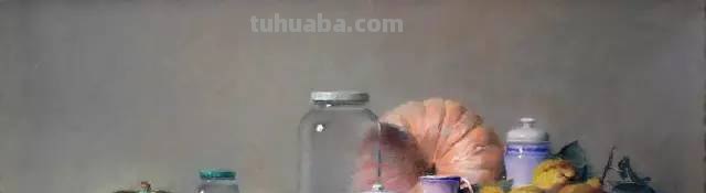 色粉画，却画出了油画的质感，我服