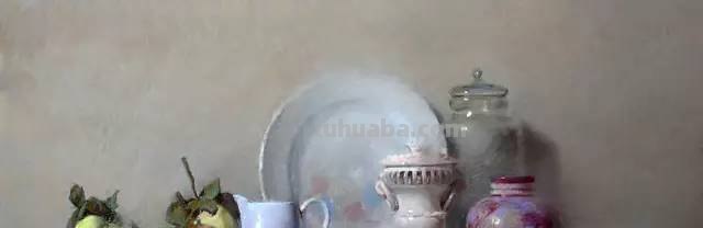 色粉画，却画出了油画的质感，我服