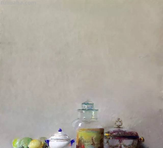 色粉画，却画出了油画的质感，我服