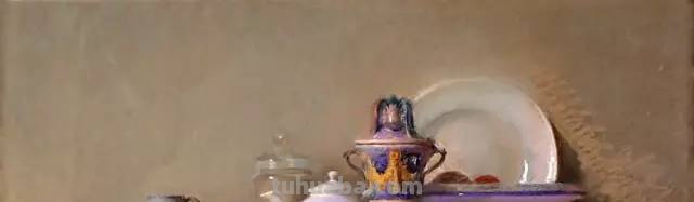 色粉画，却画出了油画的质感，我服