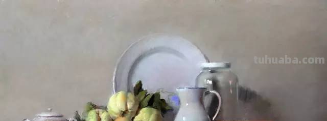 色粉画，却画出了油画的质感，我服