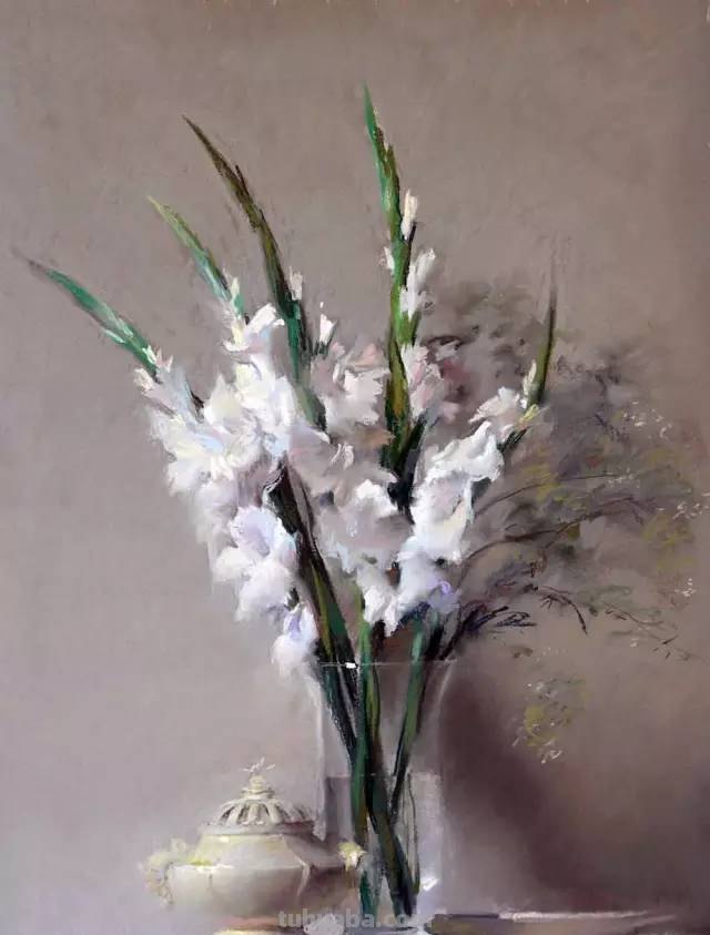 色粉画，却画出了油画的质感，我服