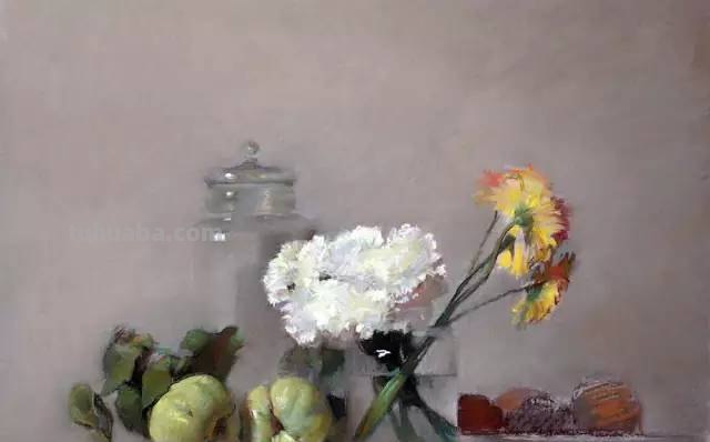 色粉画，却画出了油画的质感，我服