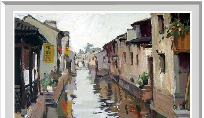 「感悟自然」陆琦水粉风景写生作品