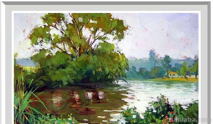 「感悟自然」陆琦水粉风景写生作品