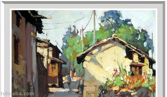 「感悟自然」陆琦水粉风景写生作品