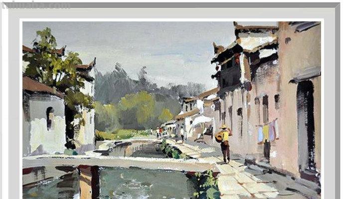 「感悟自然」陆琦水粉风景写生作品