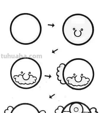 45个可爱简笔画教程，超级实用的素材！（建议收藏）