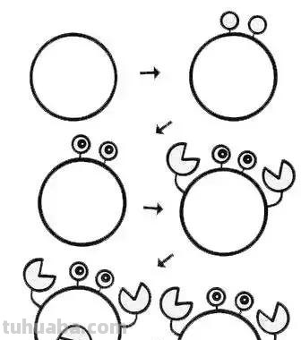 45个可爱简笔画教程，超级实用的素材！（建议收藏）