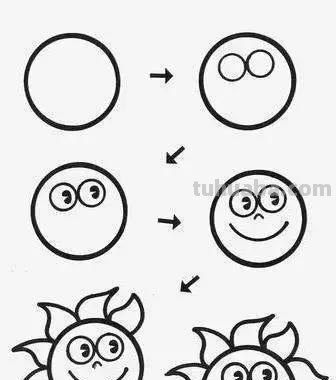 45个可爱简笔画教程，超级实用的素材！（建议收藏）