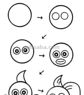 45个可爱简笔画教程，超级实用的素材！（建议收藏）