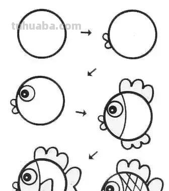 45个可爱简笔画教程，超级实用的素材！（建议收藏）