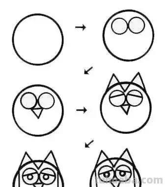 45个可爱简笔画教程，超级实用的素材！（建议收藏）