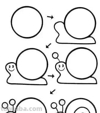 45个可爱简笔画教程，超级实用的素材！（建议收藏）