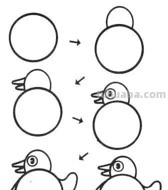 45个可爱简笔画教程，超级实用的素材！（建议收藏）
