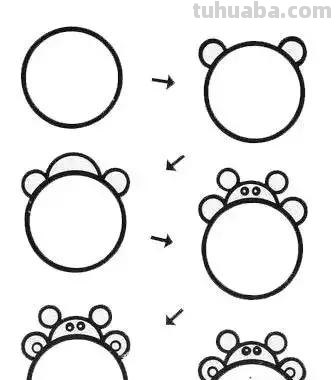 45个可爱简笔画教程，超级实用的素材！（建议收藏）