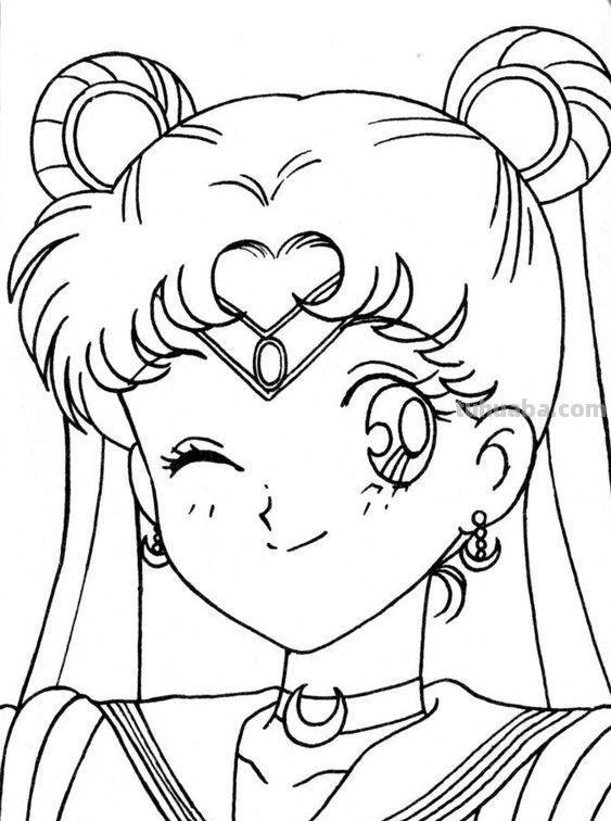 10张美少女战士简笔画线稿，收藏备用