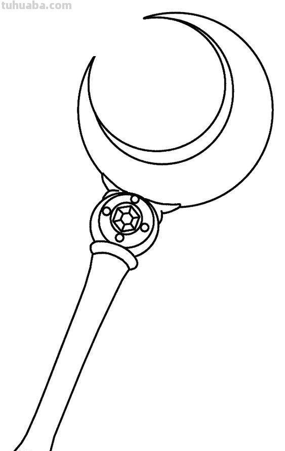 10张美少女战士简笔画线稿，收藏备用