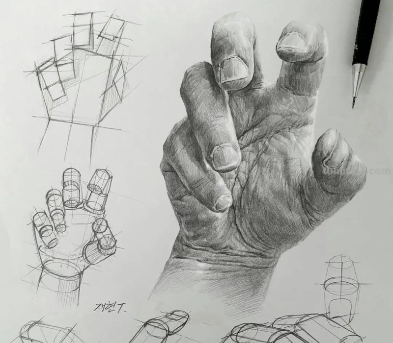 这素描你逆天了，质感绝了