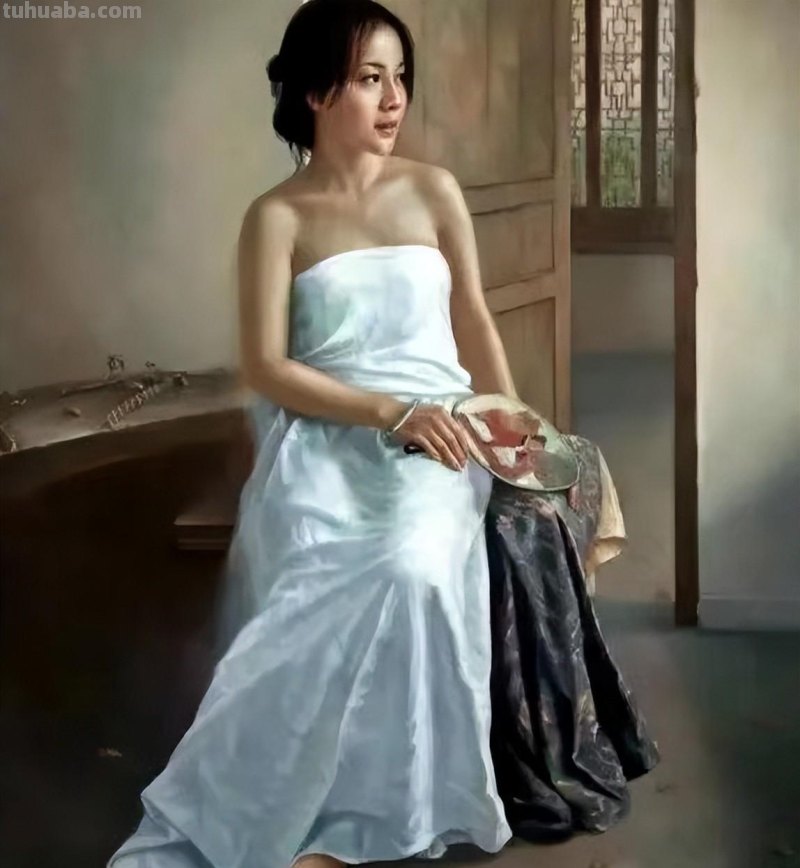 人体油画，静候朋友们前来赏评