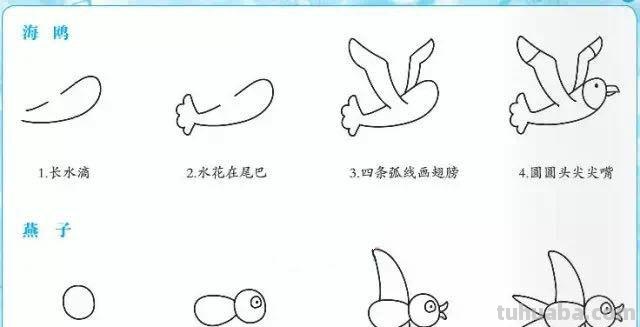 简笔画｜80幅好玩带儿歌的简笔画，赶紧给孩子收藏起来，寒假画！