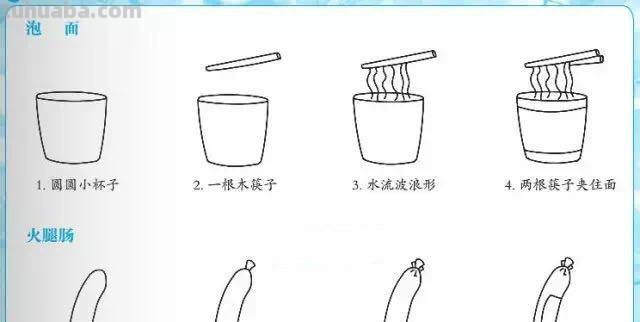 简笔画｜80幅好玩带儿歌的简笔画，赶紧给孩子收藏起来，寒假画！