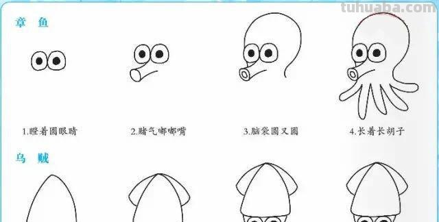 简笔画｜80幅好玩带儿歌的简笔画，赶紧给孩子收藏起来，寒假画！