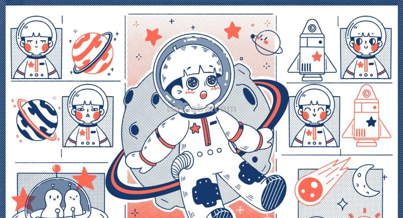 插画壁纸-可可爱爱的简笔画合集~