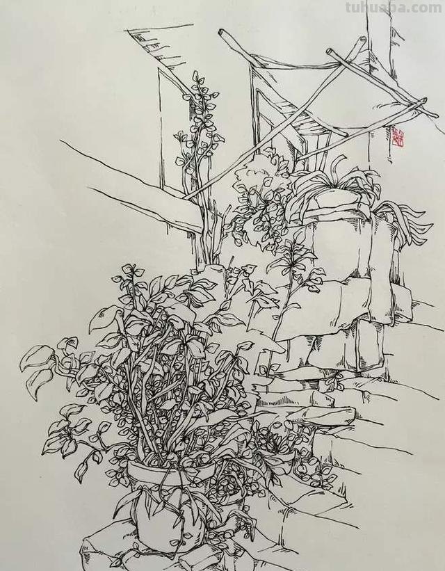 风景速写简单风景速写简单 初学者