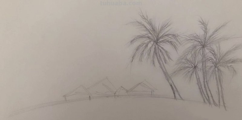 铅笔速写风景铅笔速写风景画