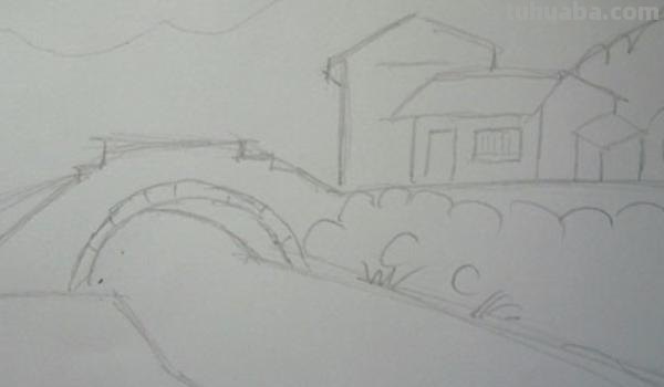 铅笔速写风景铅笔速写风景画