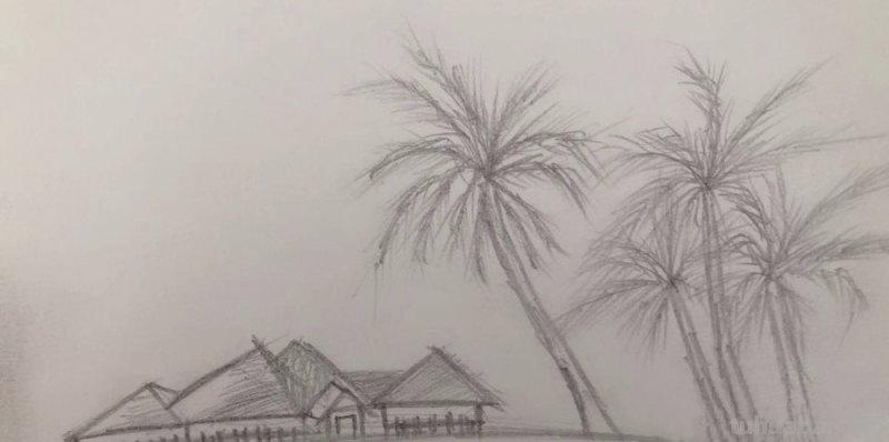 铅笔风景速写铅笔风景速写图片