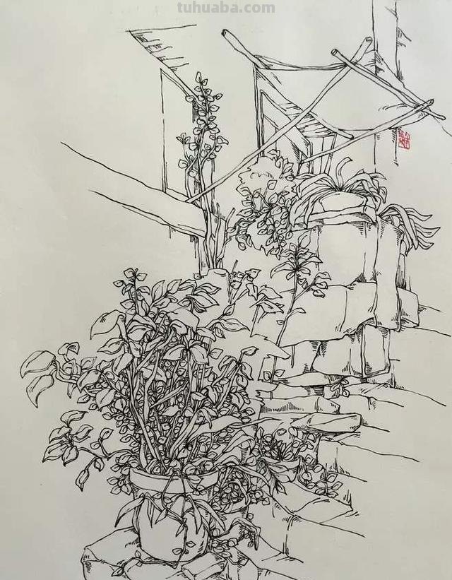 风景速写山风景速写山水