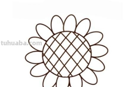 向日葵速写向日葵速写图片