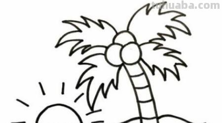 椰子树速写椰子树速写图片