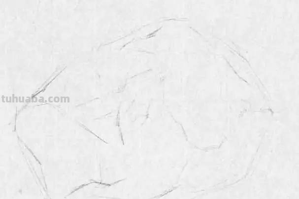 石头的速写石头的速写画法