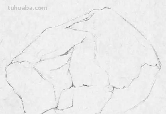 石头的速写石头的速写画法