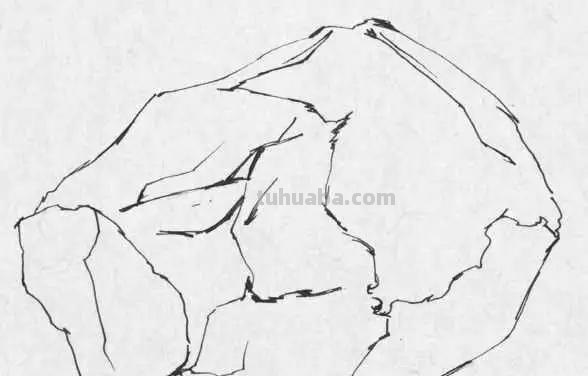 石头的速写石头的速写画法