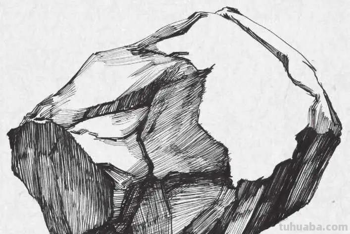 石头的速写石头的速写画法