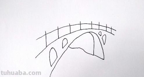 风景速写桥风景速写桥的图片