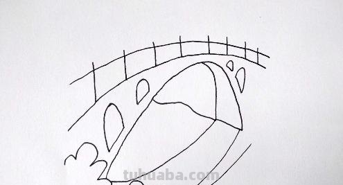 风景速写桥风景速写桥的图片