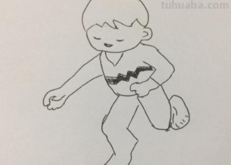速写踢足球速写踢足球的男青年 速写踢足球速写踢足球的男青年