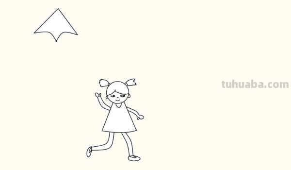 放风筝速写放风筝速写场景