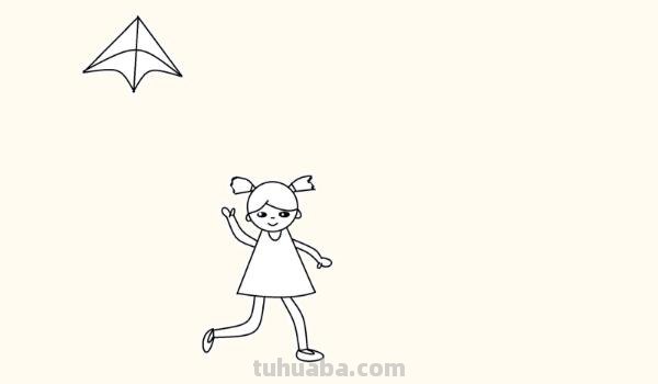 放风筝速写放风筝速写场景
