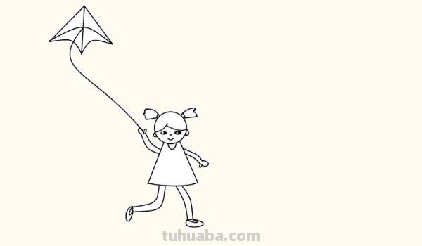 放风筝速写放风筝速写场景