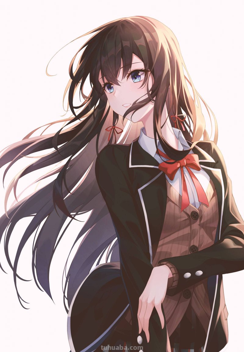 哇塞~腿又长又直！！穿上过膝袜的雪乃简直不要太迷人~|雪乃插画壁纸合集