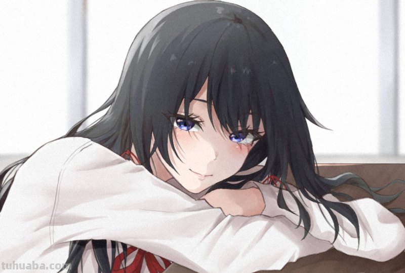 哇塞~腿又长又直！！穿上过膝袜的雪乃简直不要太迷人~|雪乃插画壁纸合集