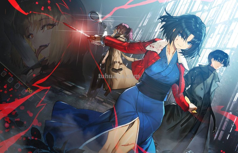 傲娇又帅气，谁能抵挡得住这么美丽的杀人狂？|《空之境界》两仪式插画壁纸合集