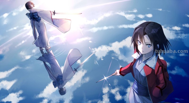 傲娇又帅气，谁能抵挡得住这么美丽的杀人狂？|《空之境界》两仪式插画壁纸合集