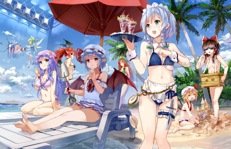 穿上美美的泳装去海边，才是夏天的正确打开方式|夏日泳装插画合辑